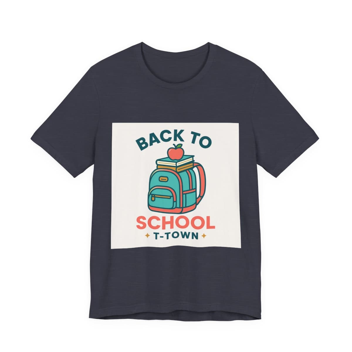 Back to School 2026 Tee - Heather Midnight Navy