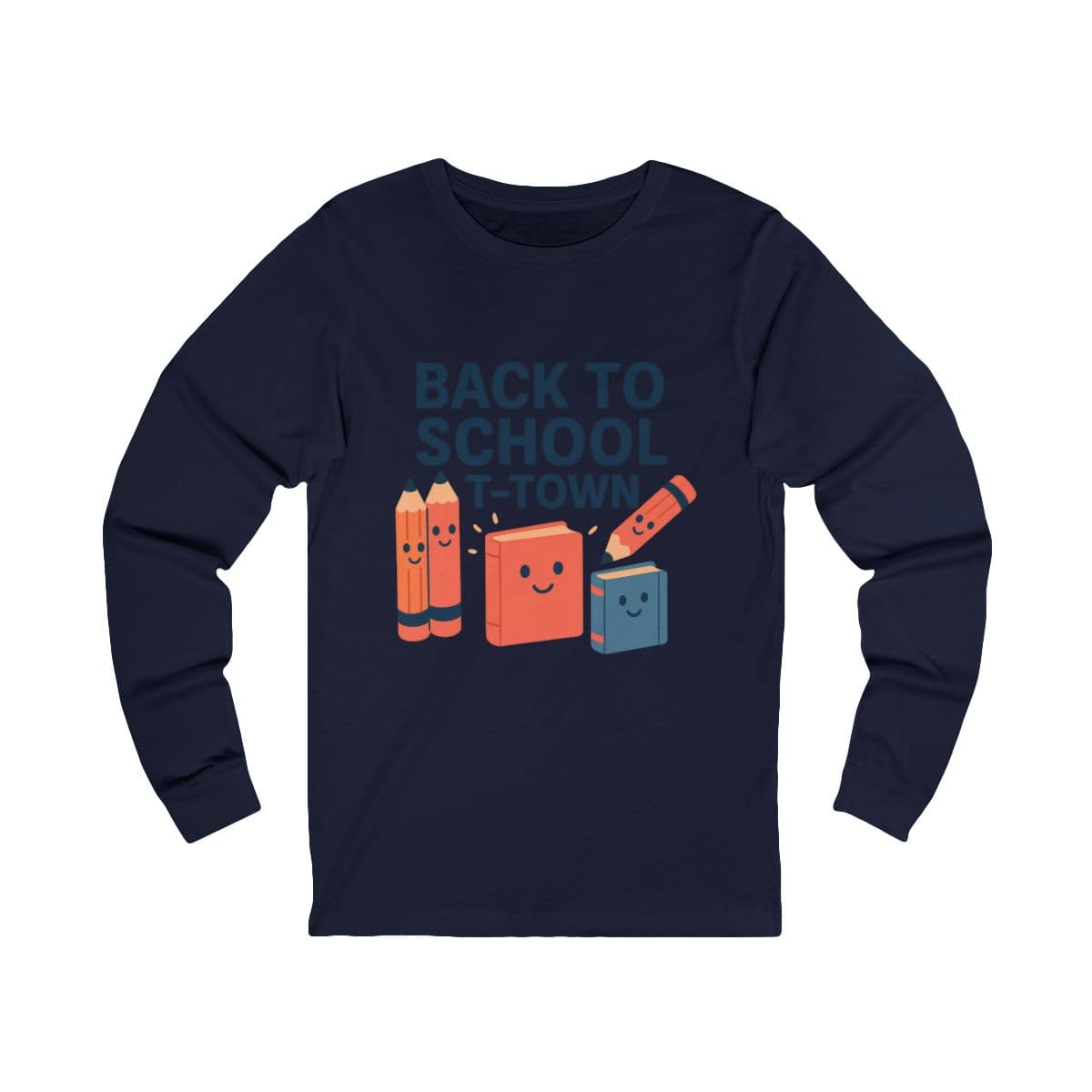 Back to School T-Town Long Sleeve - Navy