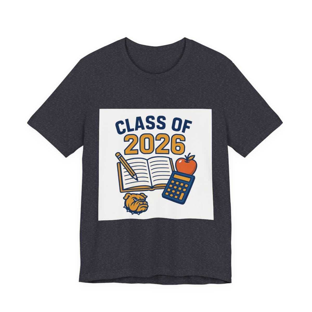 Class of 2026 Tee - Heather Navy