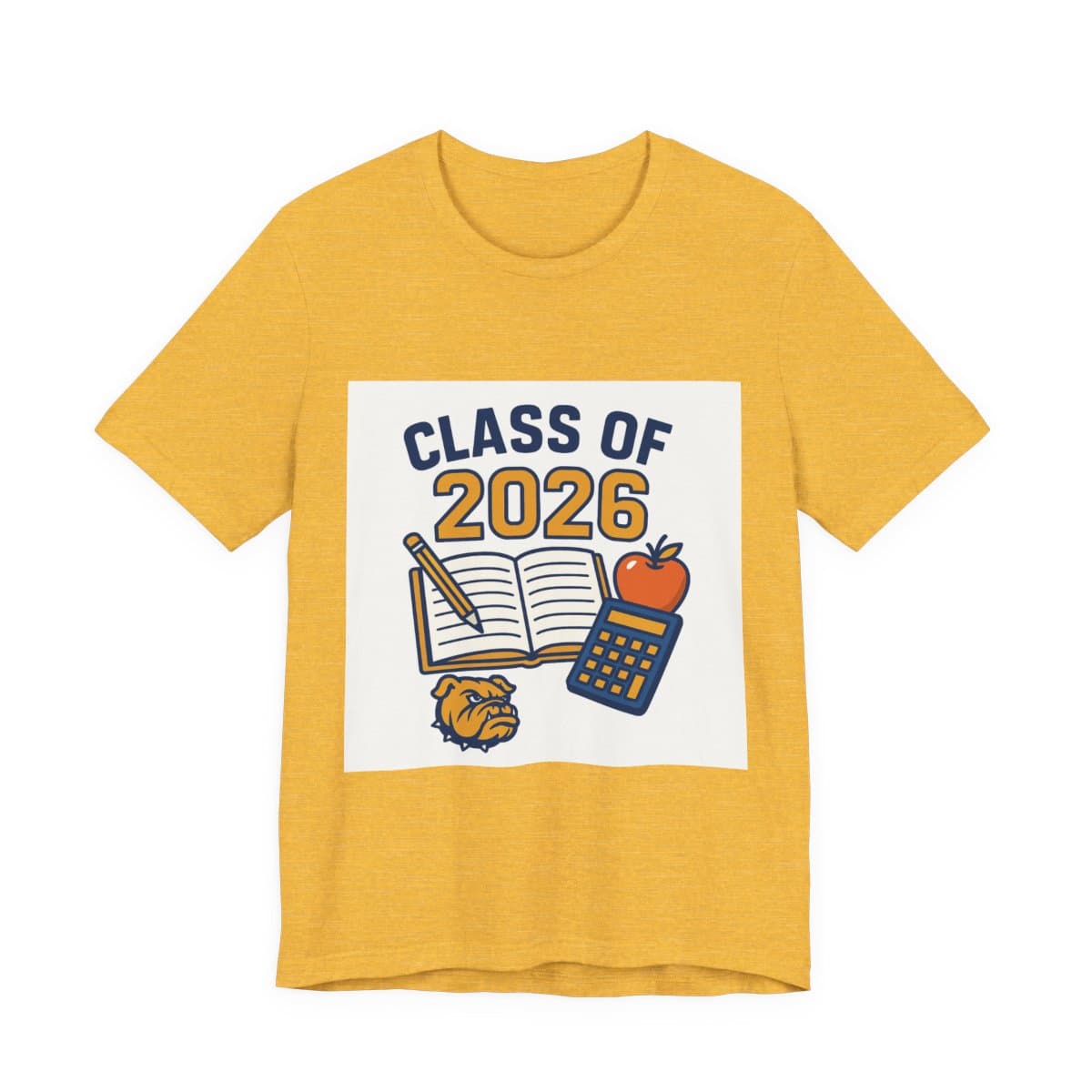 Class of 2026 Tee - Heather Yellow Gold