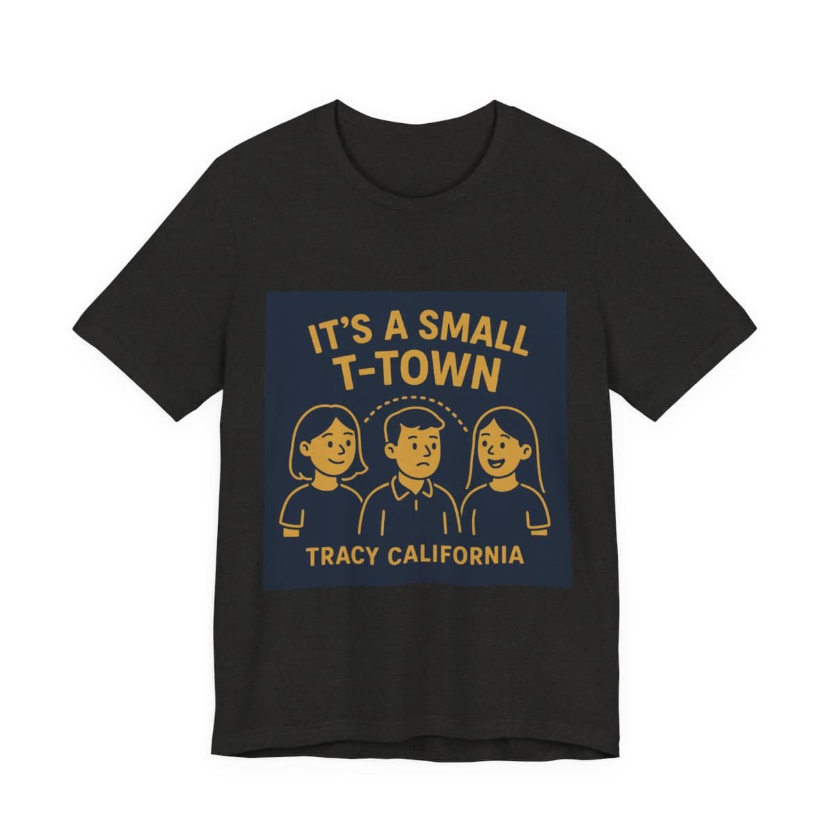 Small Town Tracy Tee - Black Heather