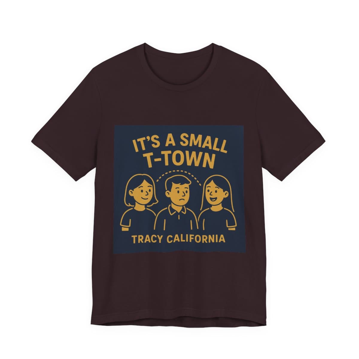 Small Town Tracy Tee - Oxblood Black