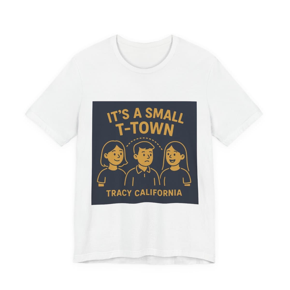 Small Town Tracy Tee - Solid White Blend
