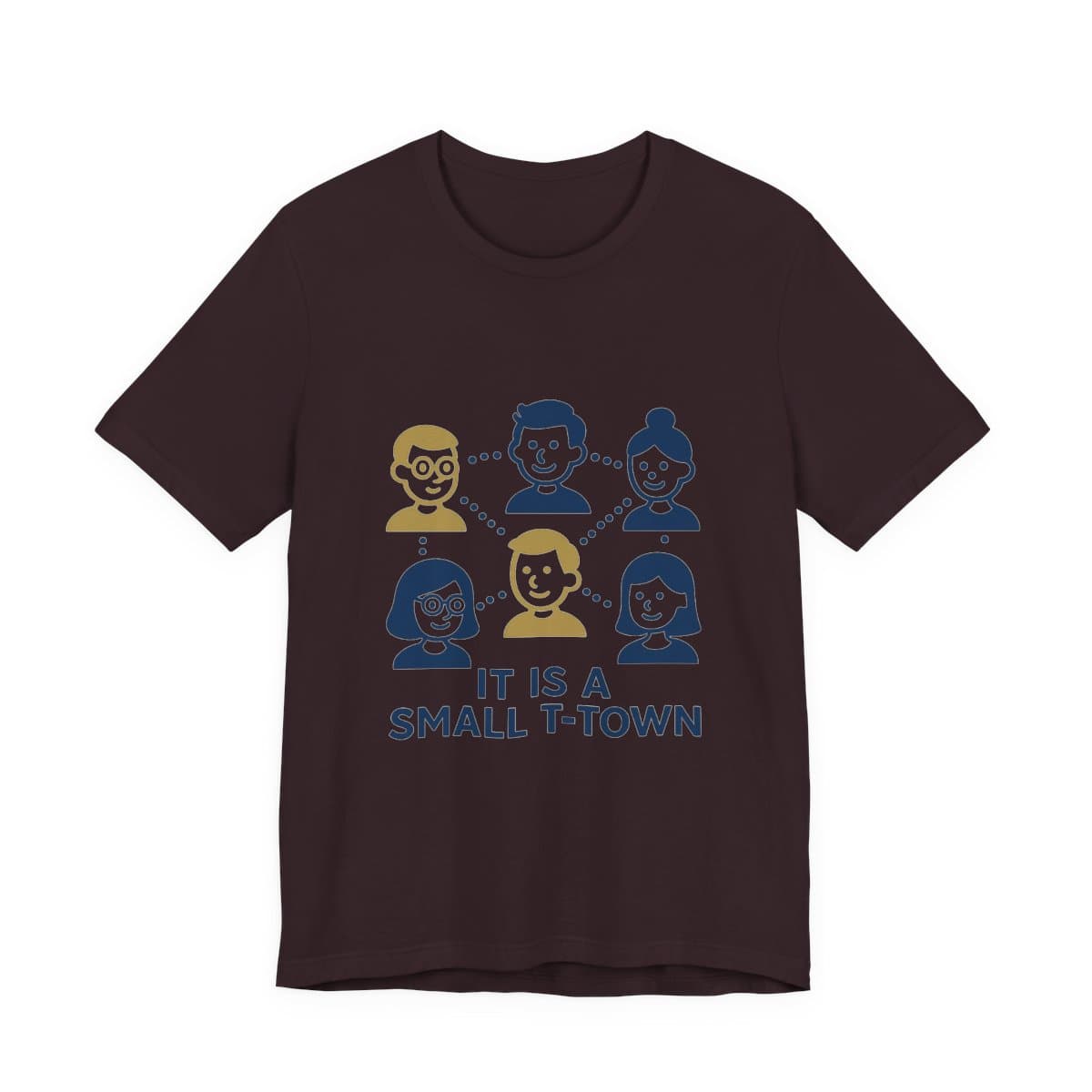 Small Town Tracy Tee - Oxblood Black