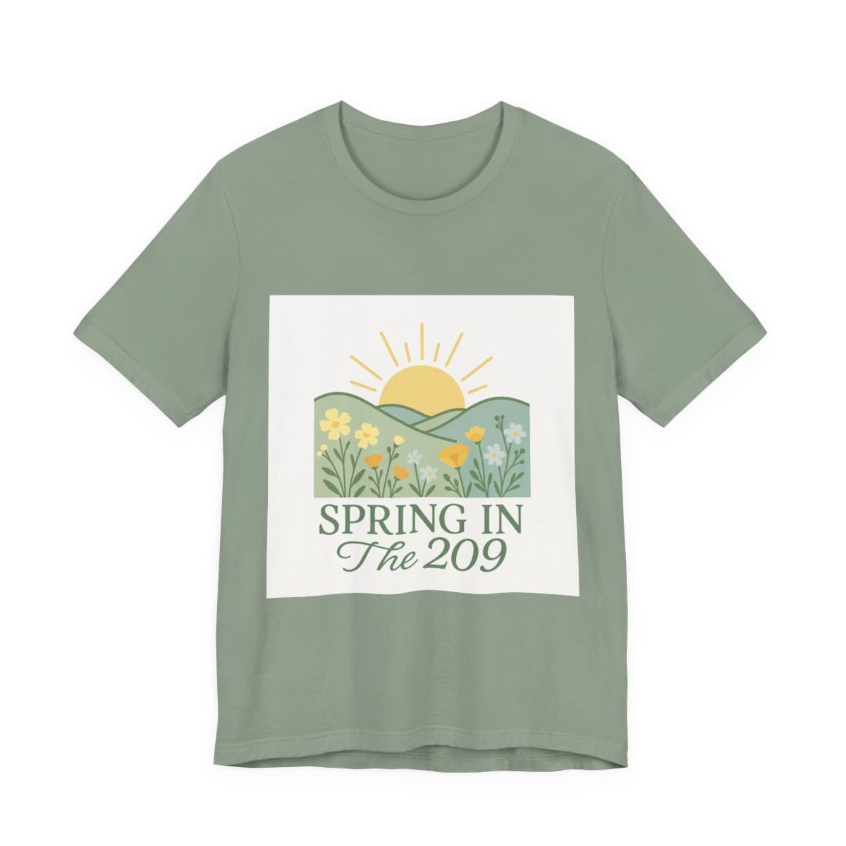 Spring in the 209 Tee - Sage