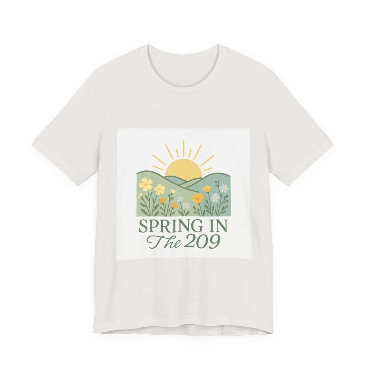 Spring in the 209 Tee - Vintage White