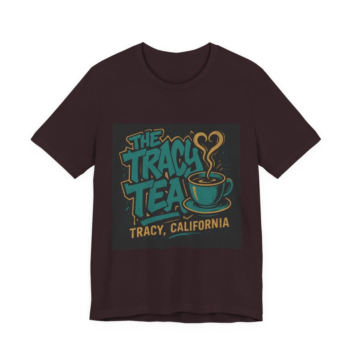 The Tracy Tea Tee - Oxblood Black