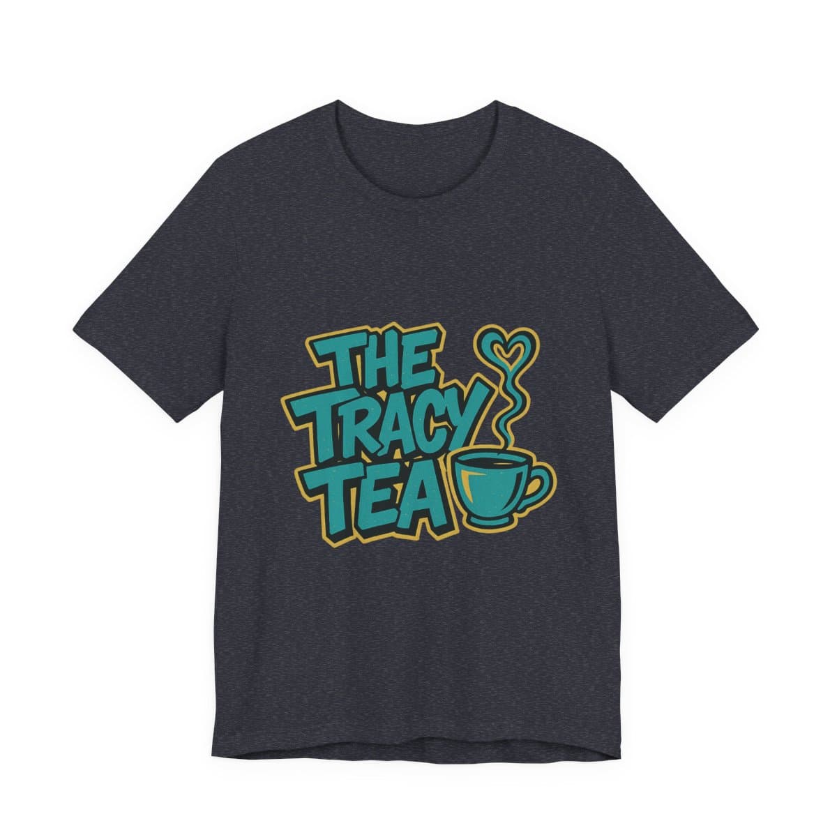 The Tracy Tea Tee - Heather Navy
