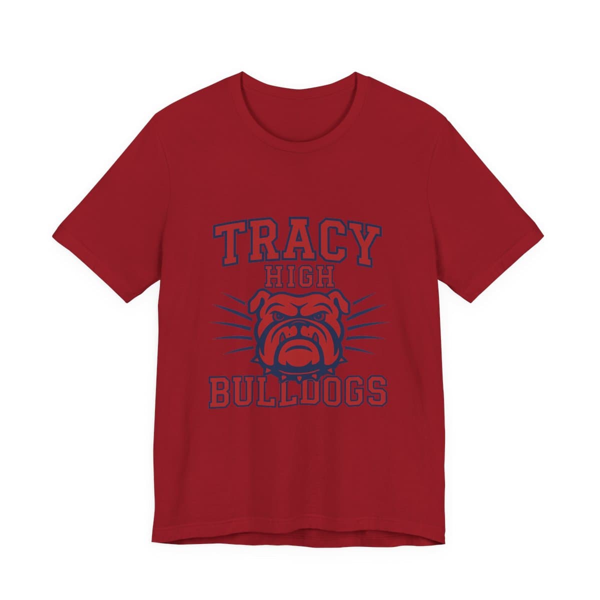 Tracy High Bulldogs Tee - Canvas Red