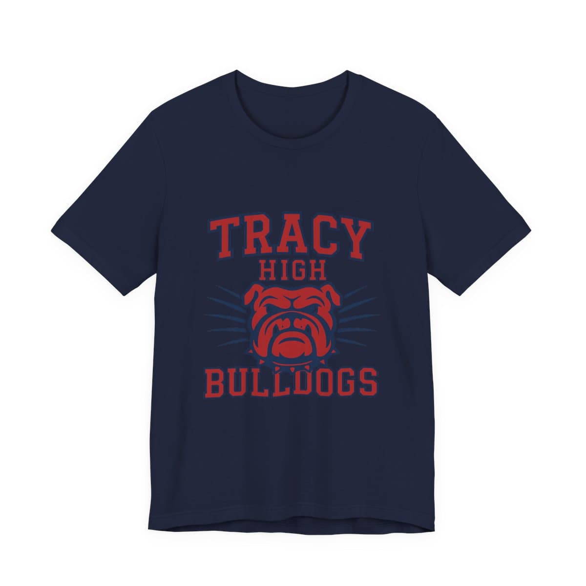 Tracy High Bulldogs Tee - Navy