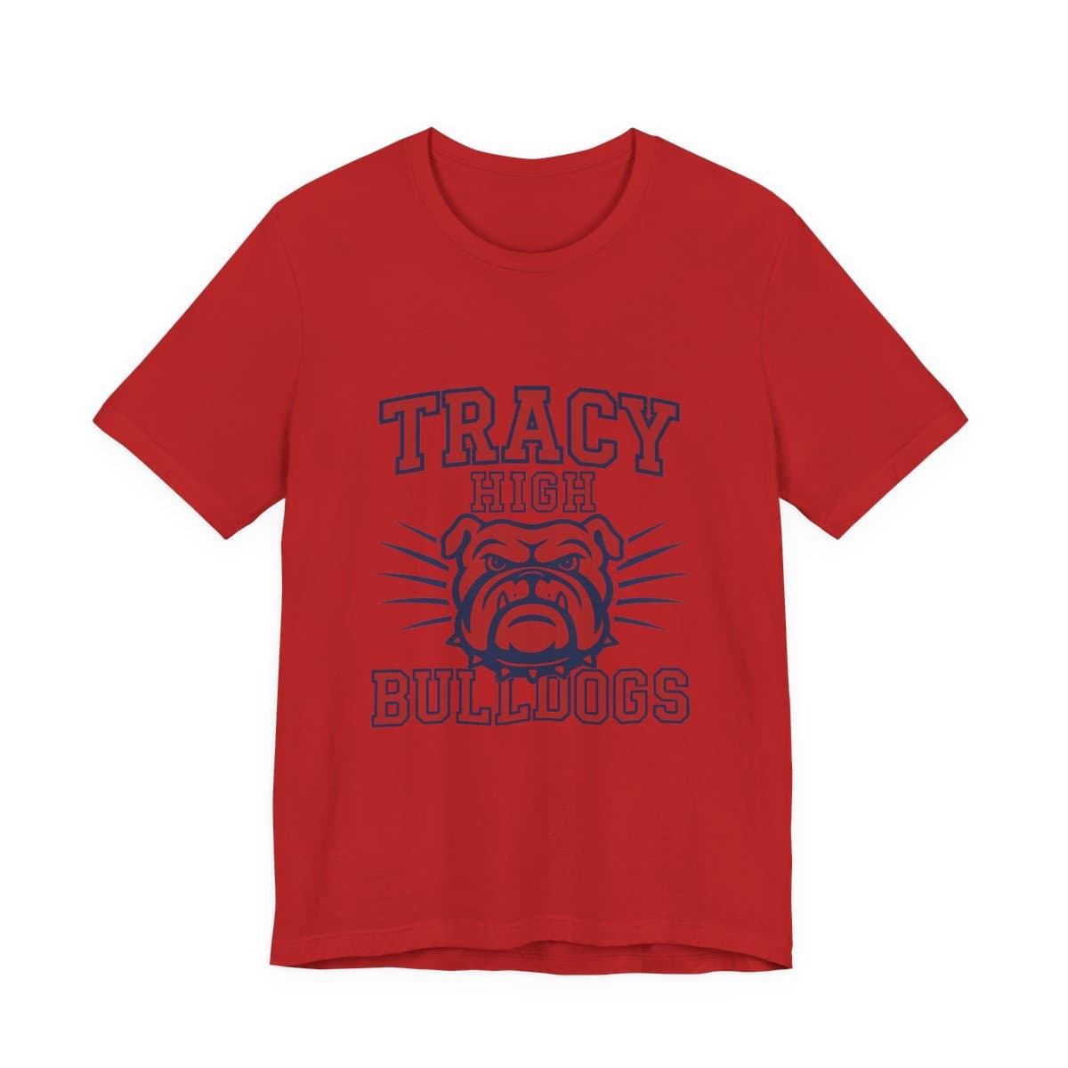 Tracy High Bulldogs Tee - Red