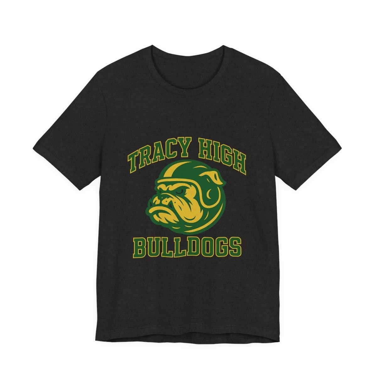 Tracy High Bulldogs Tee - Black Heather