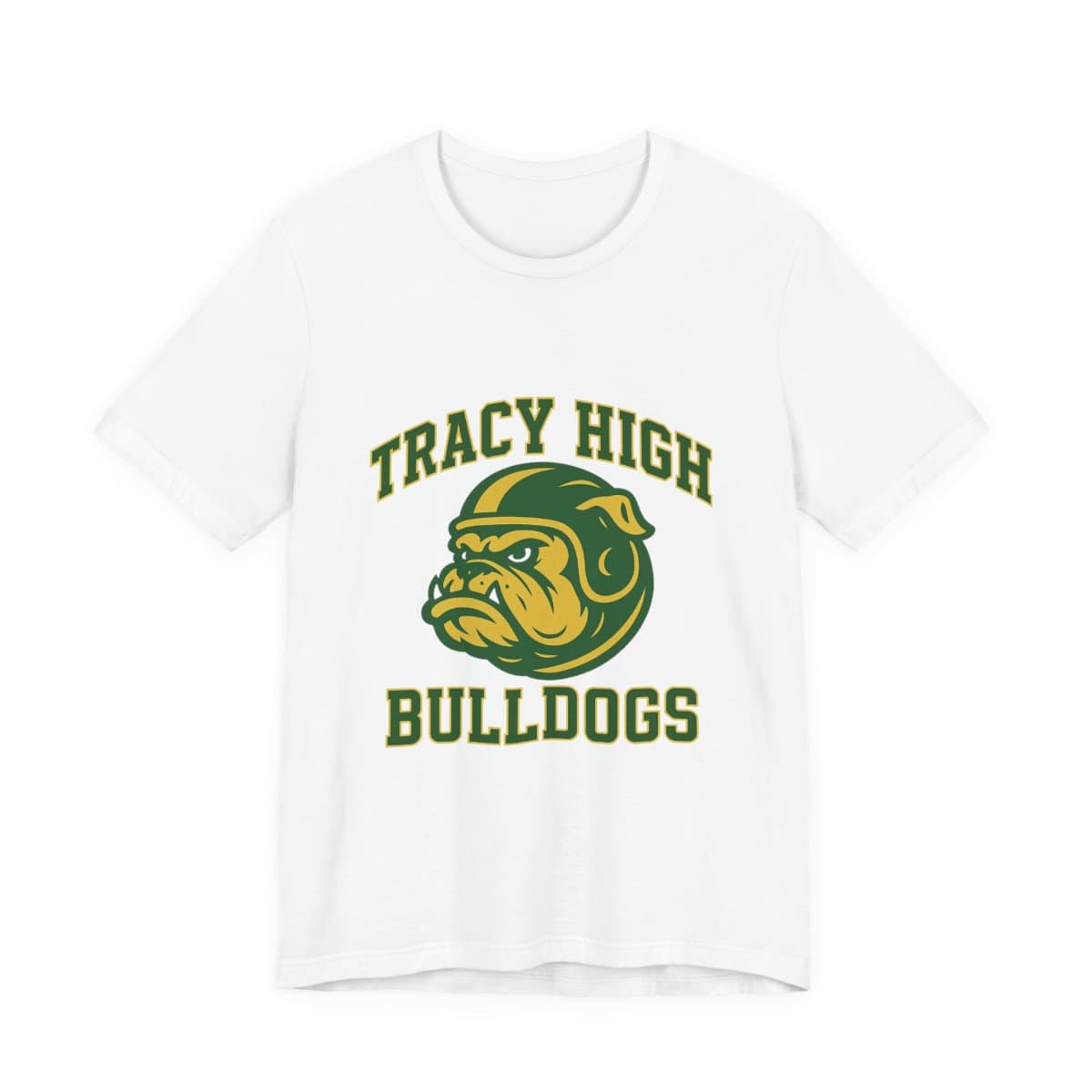Tracy High Bulldogs Tee - White