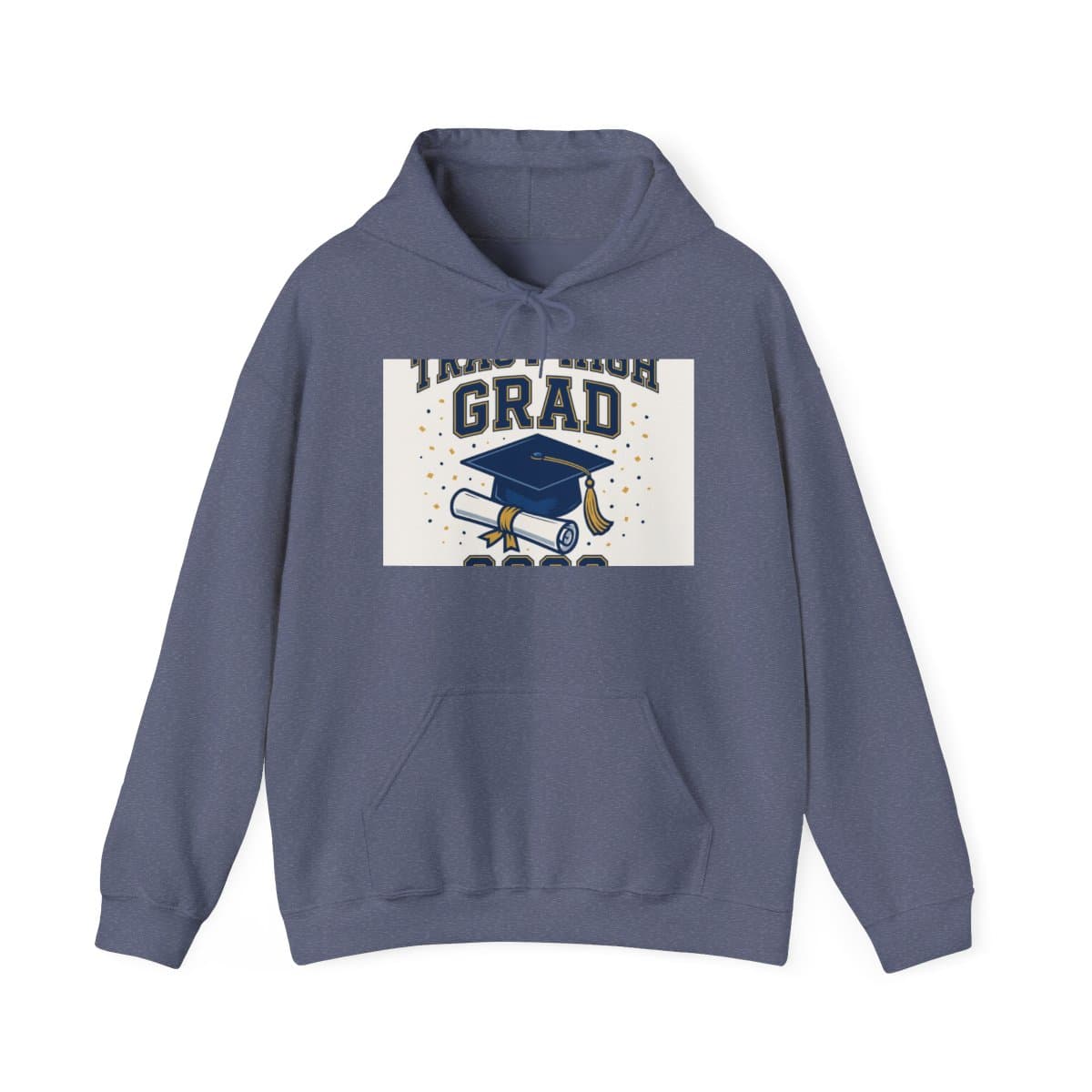 Tracy High Grad 2026 Hoodie - Heather Navy