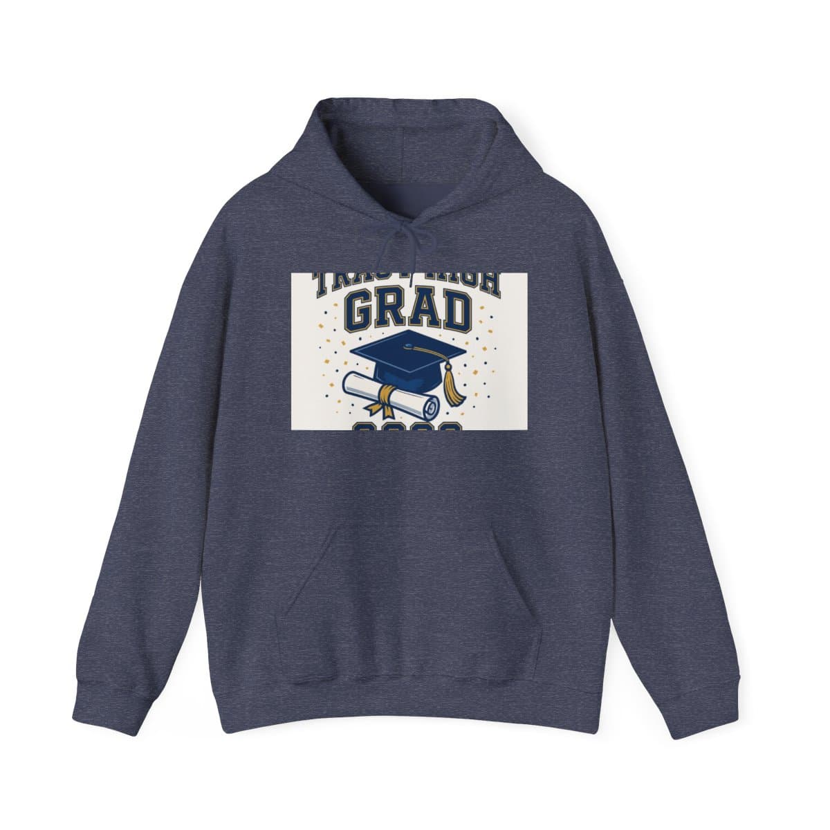 Tracy High Grad 2026 Hoodie - Heather Sport Dark Navy