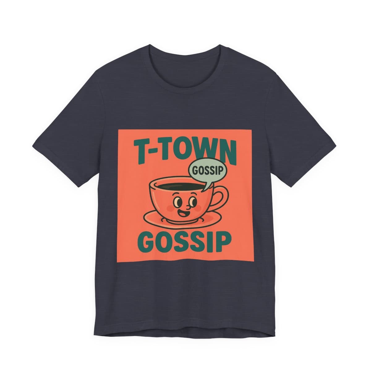 T-Town Gossip Tee - Heather Midnight Navy