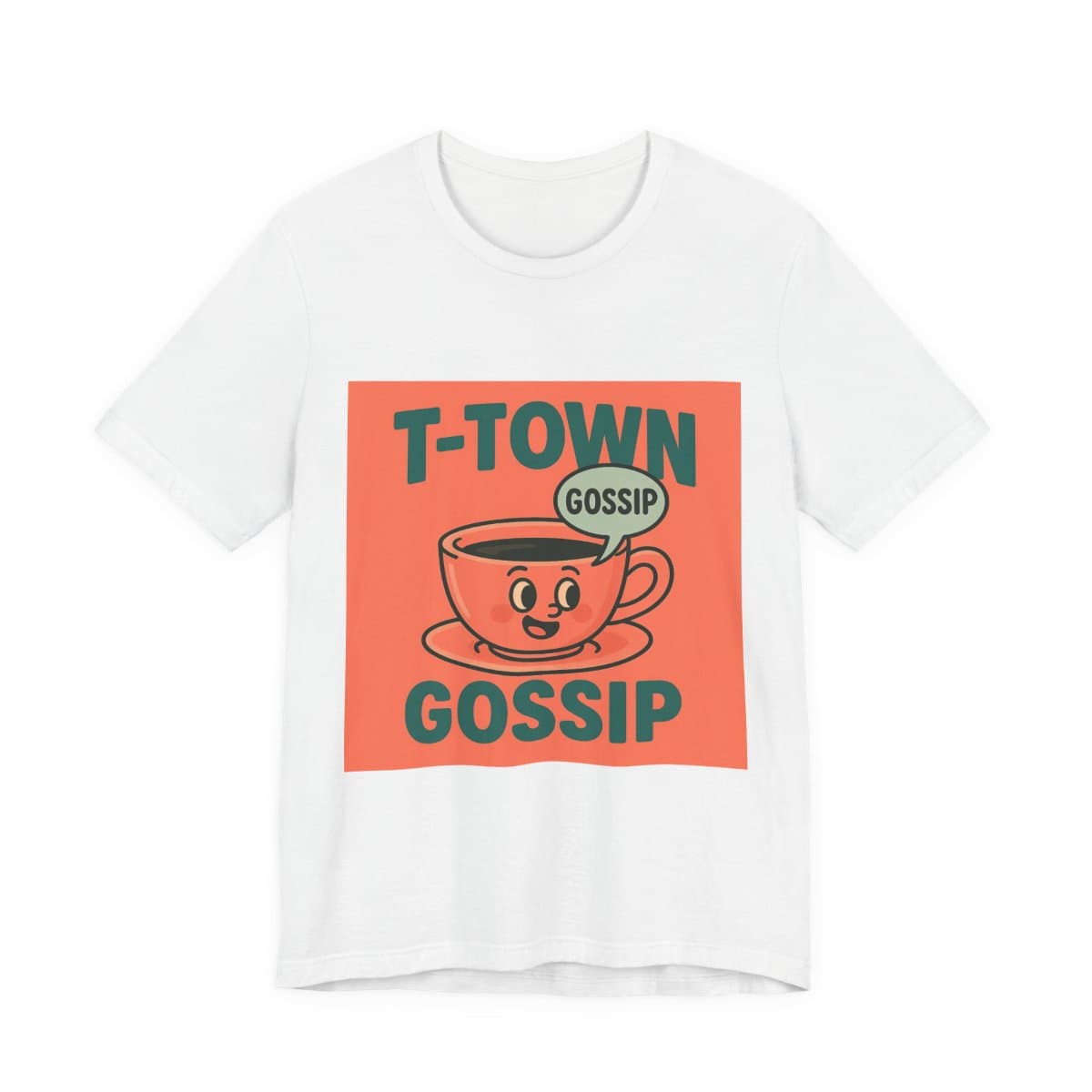 T-Town Gossip Tee - Solid White Blend