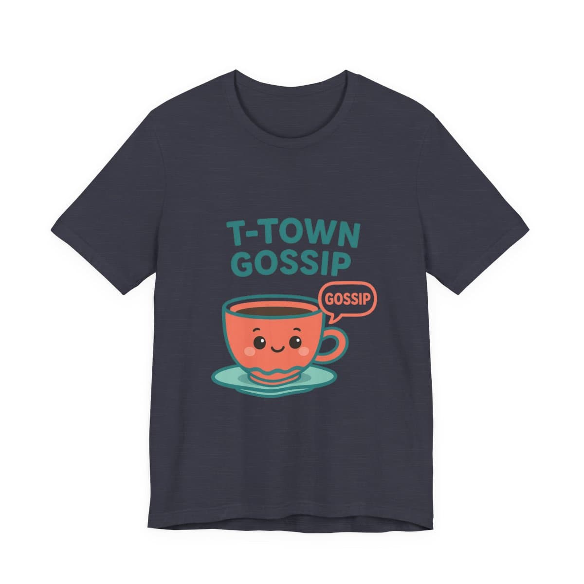 T-Town Gossip Tee - Heather Midnight Navy