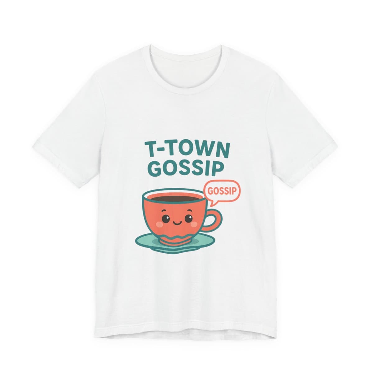 T-Town Gossip Tee - Solid White Blend