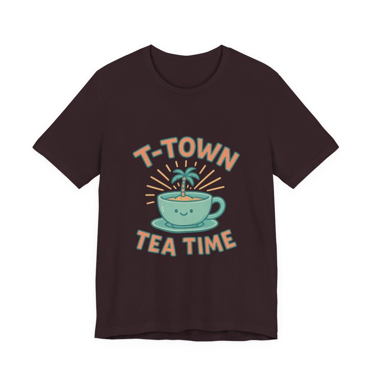 T-Town Tea Time Tee - Oxblood Black