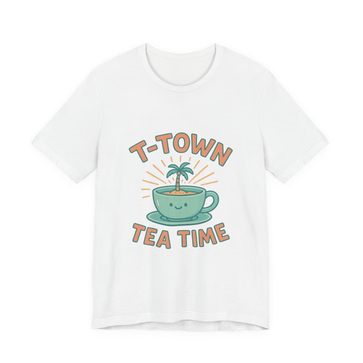 T-Town Tea Time Tee - Solid White Blend
