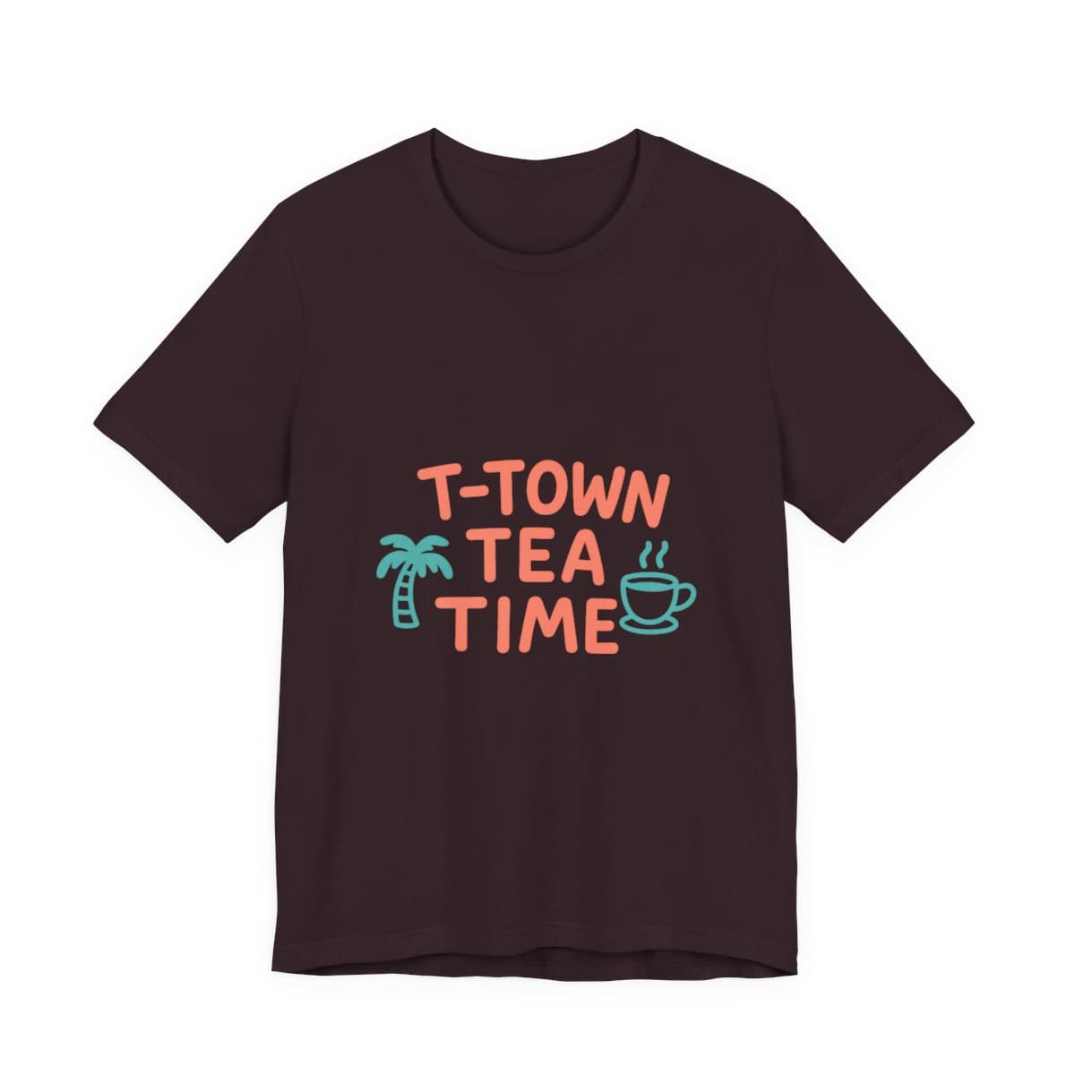 T-Town Tea Time Tee - Oxblood Black
