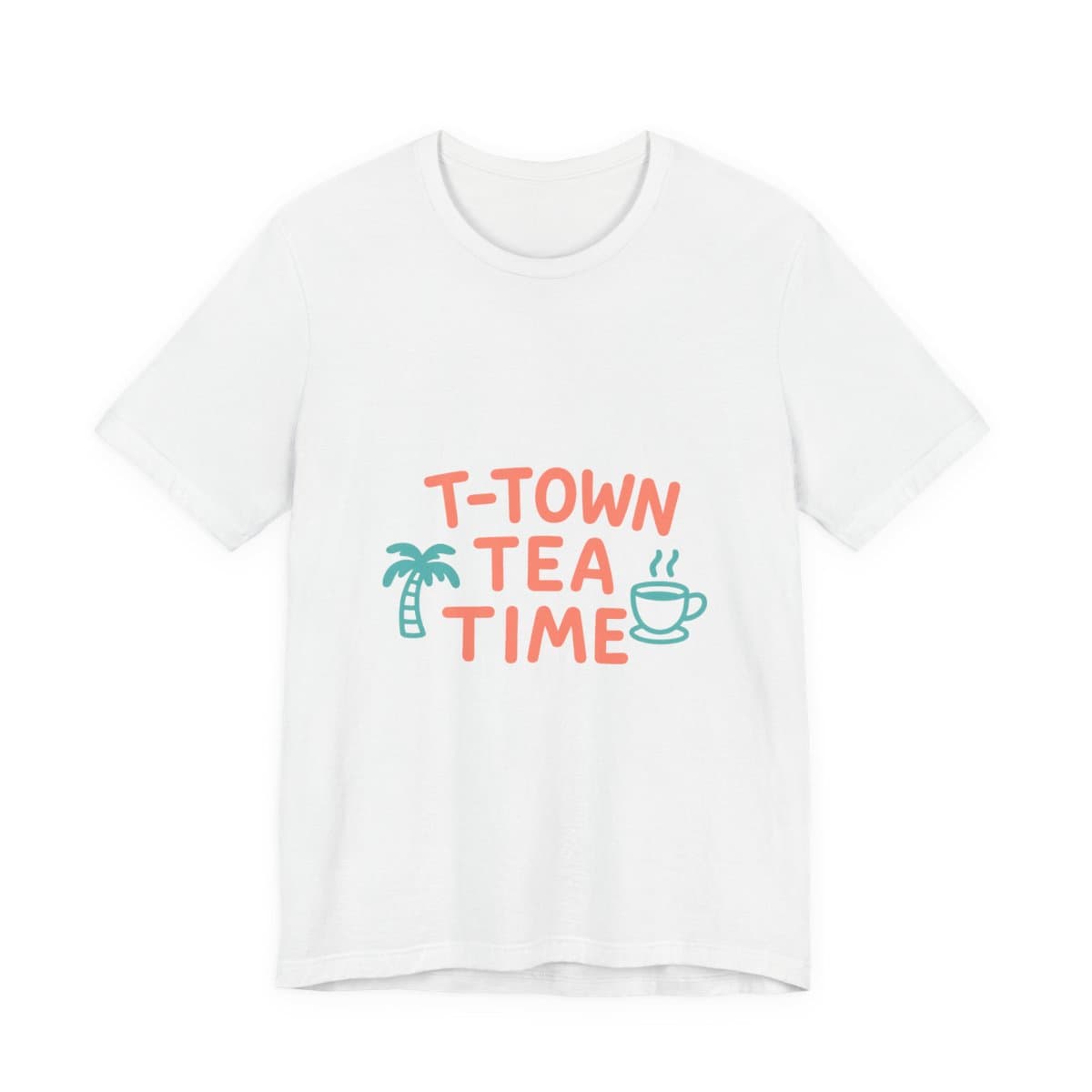 T-Town Tea Time Tee - Solid White Blend