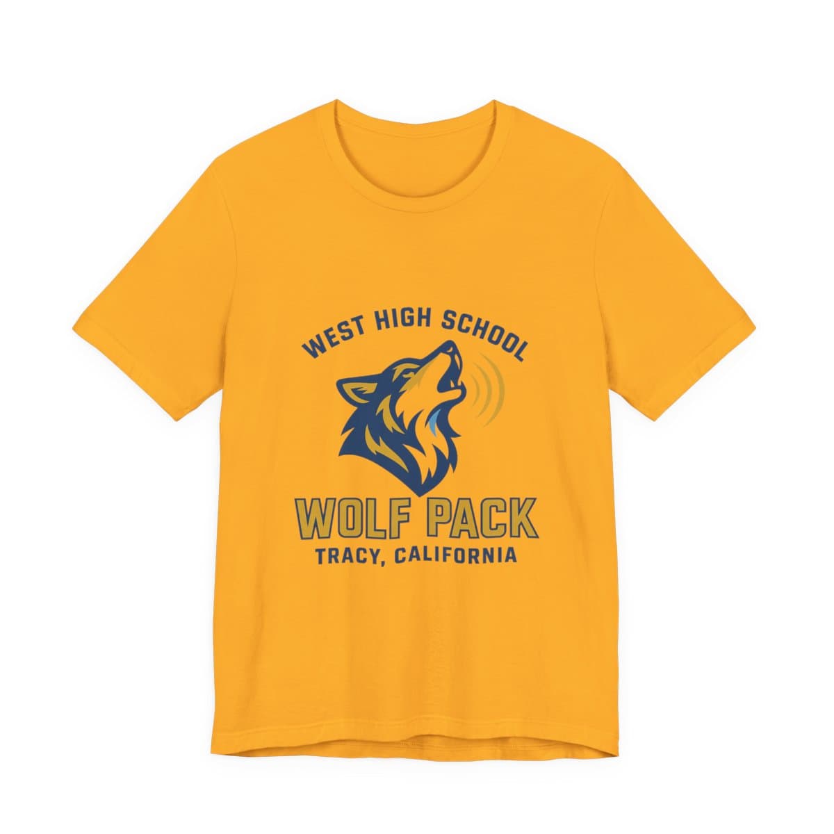 West High Wolf Pack Tee - Gold