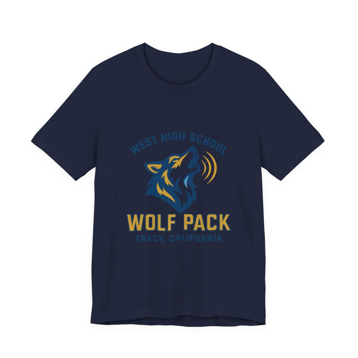 West High Wolf Pack Tee - Navy