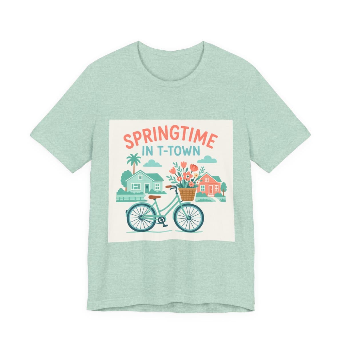 Springtime in T-Town Tee - Heather Prism Mint